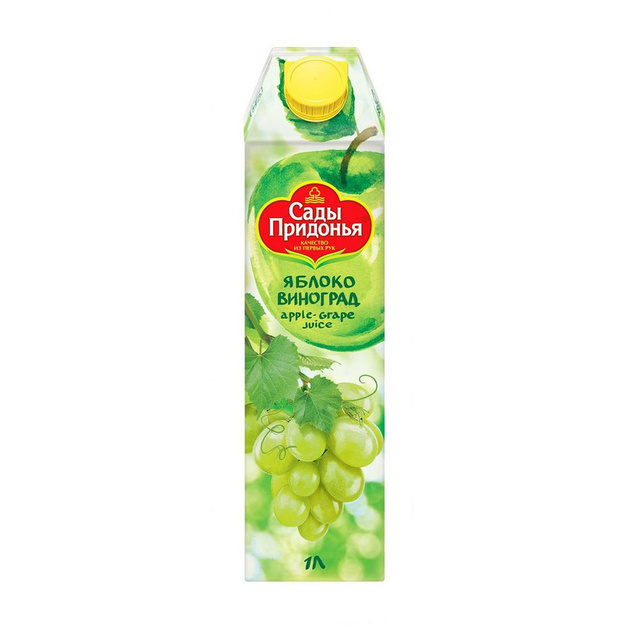 Сок Сады Придонья Яблоко Виноград 1л