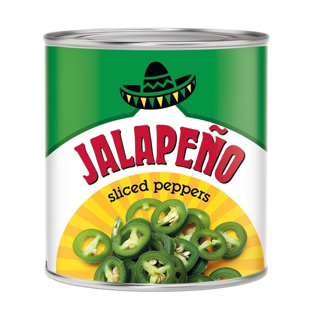 Перец Халапеньо Smart Chef Резаный Индия 3,1л Сух. Вес 1,65кг