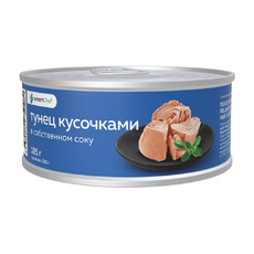 Тунец Кусочками Smart Chef в Собственном Соку Китай 185г Сух. Вес 130г ж/б