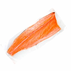 Филе лосося зам. (из охл. сырья) на шкуре с брюшком в/у ~ 0,9-2,4 кг