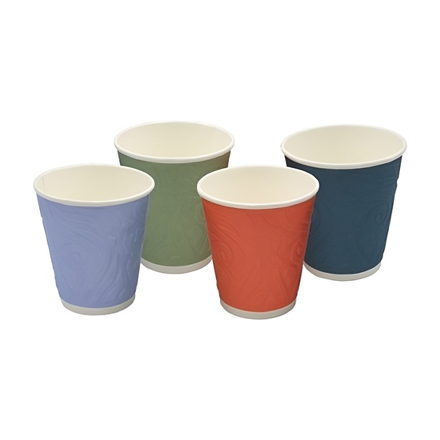 Стакан Бумажный Узоры 4 Цвета 2 Слоя 200-260мл 50шт/уп