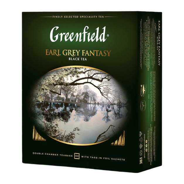 Чай Черный Greenfield Earl Grey Fantasy 100 Пакетиков
