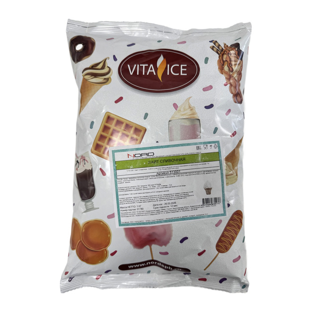 Смесь для Мороженого Vita Ice Лайт Сливочная 1кг