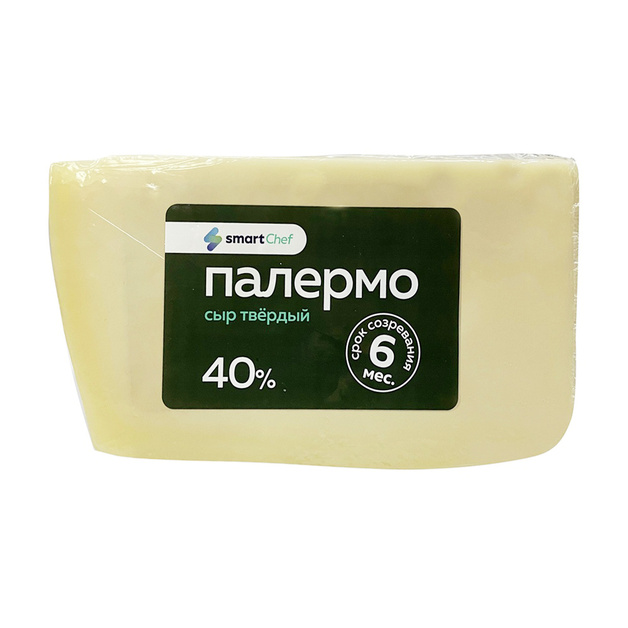Сыр Твердый Smart Chef Палермо 6 Месяцев 40% 1-1,5кг