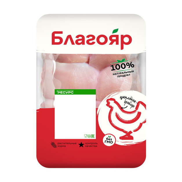 Филе Бедра Цыпленка-Бройлера Благояр Охлажденное Лоток