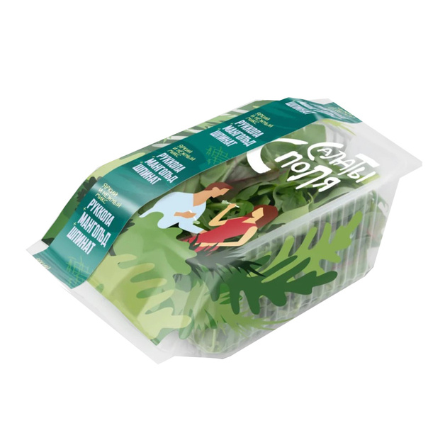 Салатный Микс Руккола Мангольд Шпинат 75г