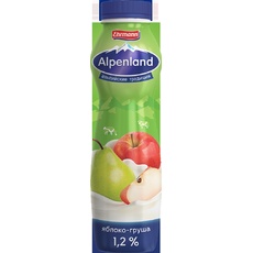 Йогуртный напиток Alpenland питьевой 1,2% яблоко-груша 290 гр