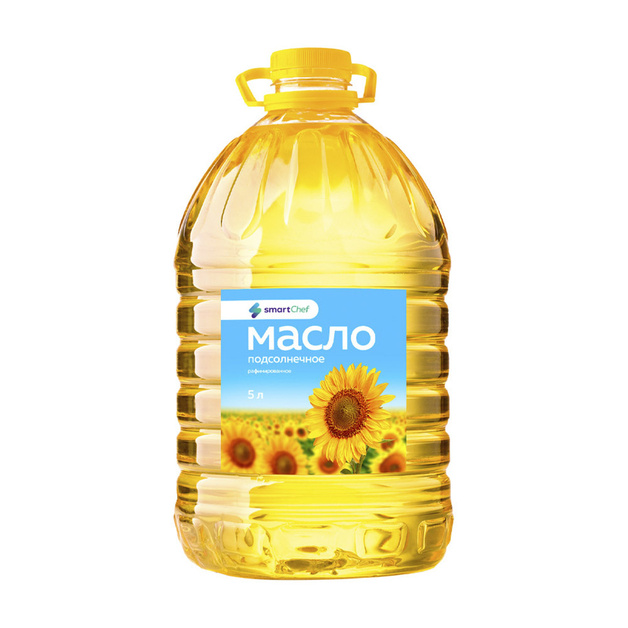Масло Подсолнечное Smart Chef Рафинированное 5л