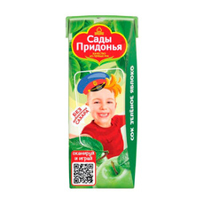 Сок Сады Придонья Зеленое Яблоко без Сахара 200мл