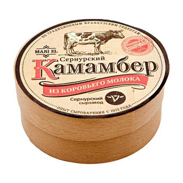 Сыр из коровьего молока Сернурский камамбер 50% 130 гр