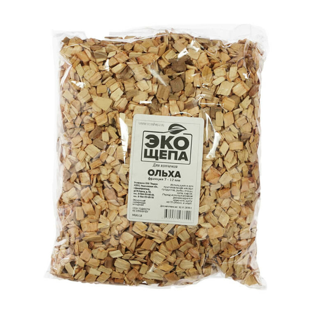 Щепа для копчения Ольха фракция 8-12 мм