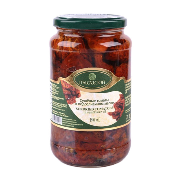 Томаты Italcarciofi Вяленые в Масле 530г Сухой Вес 260г