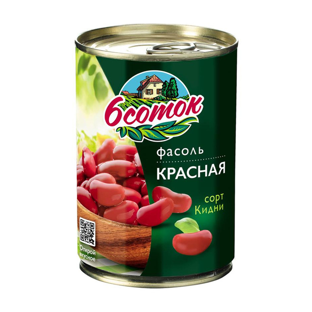 Фасоль Красная 6 Соток 400г Сухой Вес 240г