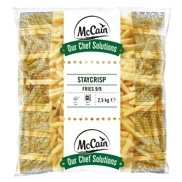 Картофель фри 9 мм супер хрустящий McCain 2,5 кг