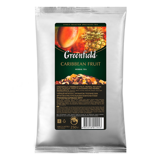 Чай черный с ароматом фруктов Caribbean Fruit «Greenfield» - 250 г