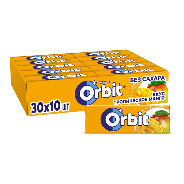 Жевательная резинка «Orbit» манго - 13,6 г
