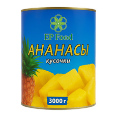 Ананасы Ep Food Кусочки в Сиропе Вьетнам 3,1л
