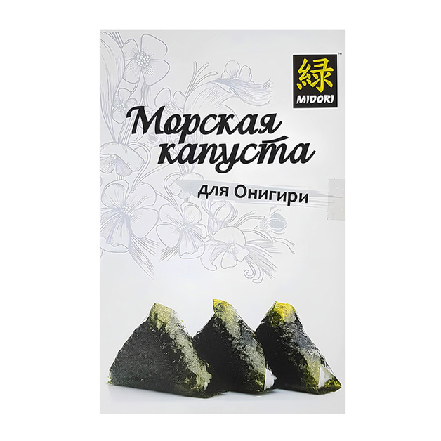 Водоросли Midori для Онигири 100 Листов