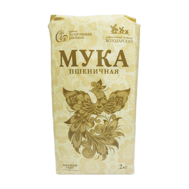 Мука Пшеничная Володарочка Птичка Хлебопекарная в/с 2кг