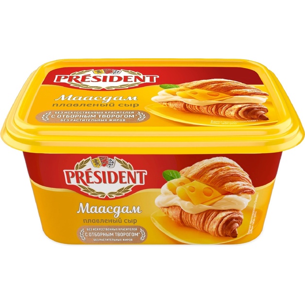 Сыр плавленый Маасдам 45% «Presiden» - 400 г