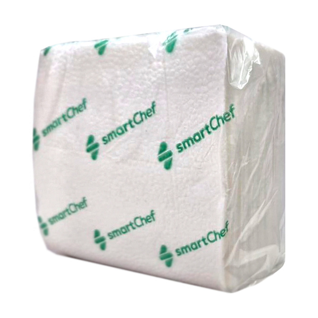 Салфетки Smart Chef Белые 1 Слой 24*24см 75шт/уп