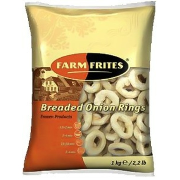 Луковые кольца в панировке цельные Farm Frites 1 кг
