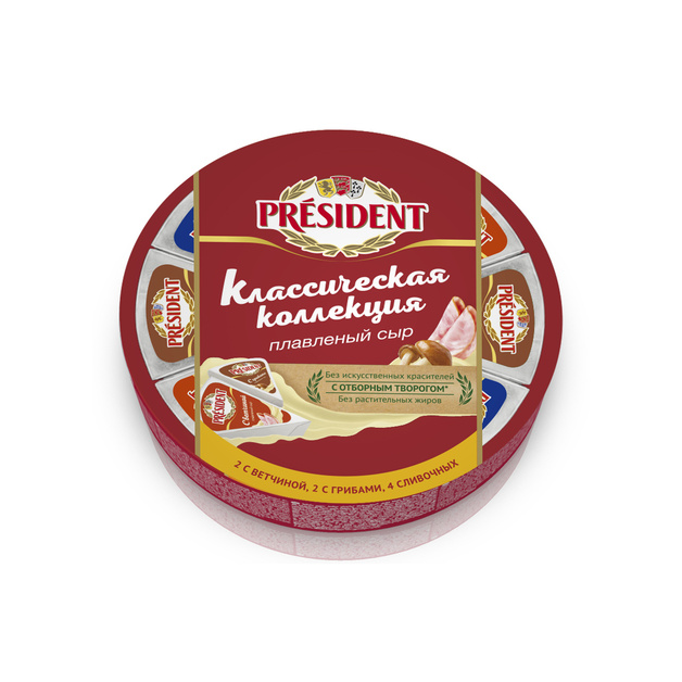 Сыр Плавленый Классическая Коллекция 45% Президент 140г