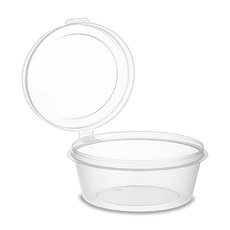 Соусник с Крышкой Аэроснаб Прозрачный 50мл 80шт