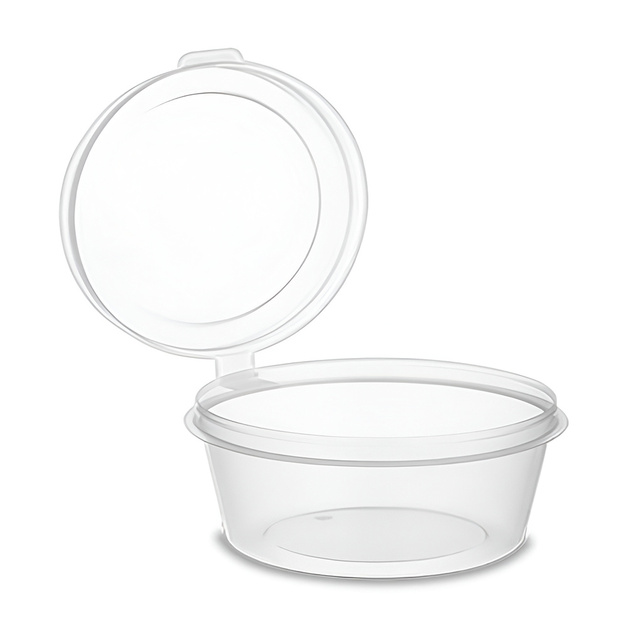 Соусник с Крышкой Аэроснаб Прозрачный 50мл 80шт