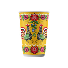 Стакан Двухслойный Городецкая Роспись 250мл 32шт