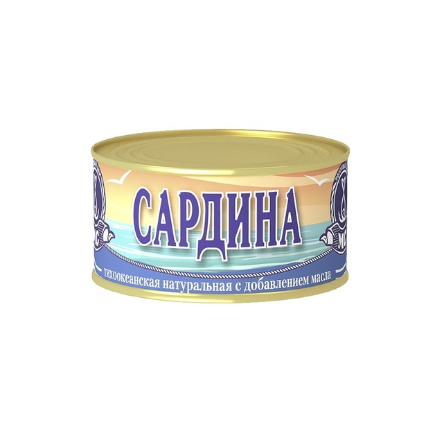 Сардина Морское Содружество Натуральная с Маслом 240г