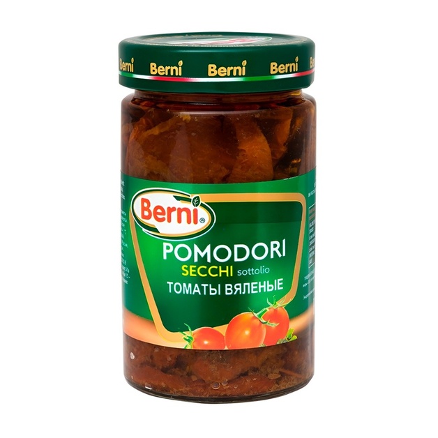 Томаты Berni Вяленые в Масле 314мл Сухой Вес 165г