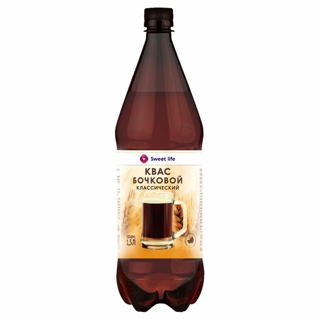Квас Бочковой Классический 1,5л Sweet Life