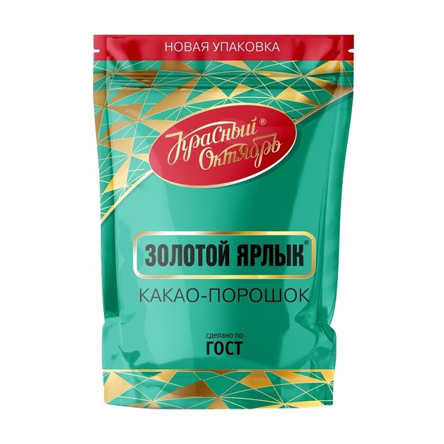 Какао-Порошок Красный Октябрь Золотой Ярлык 185г