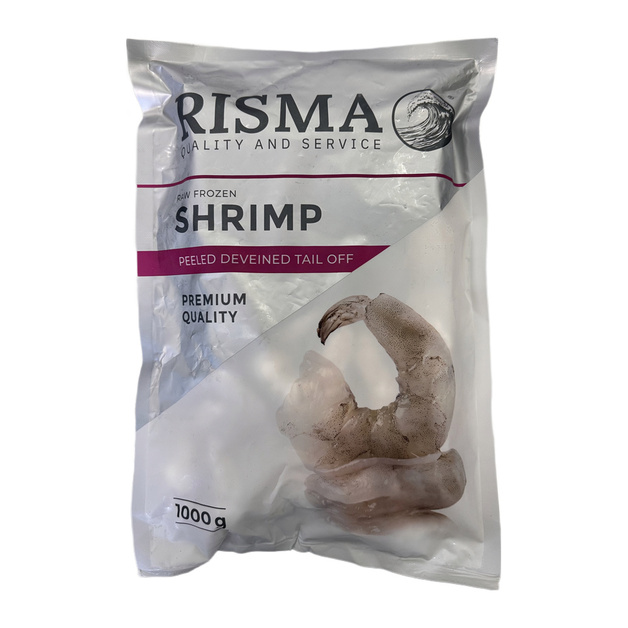Креветки Risma Очищенные без Вены без Хвоста 21/25 1кг