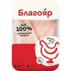Филе грудки куриное охл. подложка «Благояр» ~ 0,9 кг