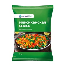 Смесь Овощная Smart Chef Мексиканская Замороженная 1кг