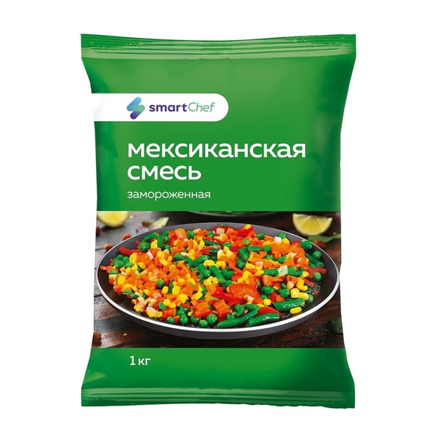 Смесь Овощная Smart Chef Мексиканская Замороженная 1кг
