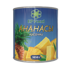 Ананасы Кусочки в Сиропе Вьетнам 3,1 л (сух вес 1700 гр)