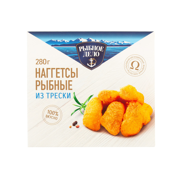 Наггетсы из Трески Рыбное Дело 280г