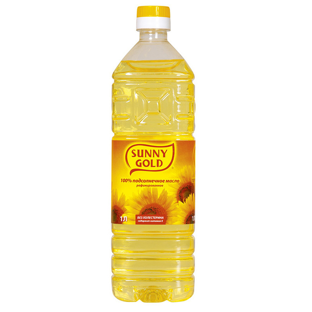 Масло подсолнечное рафинированное «Sunny Gold» - 1 л