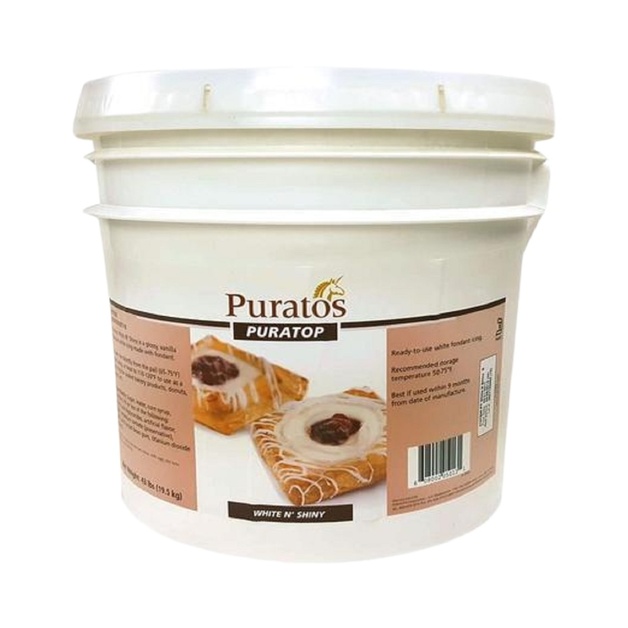 Глазурь Фудж Белая Пуратос 8,5кг