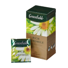 Чай Зеленый Greenfield Rich Camomile 100 Пакетиков