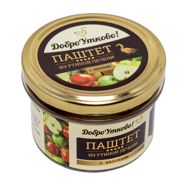 Паштет Добро Утково из Утиной Печени с Яблоками 150г