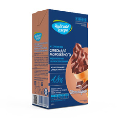 Смесь Жидкая Чудское Озеро для Мороженого Шоколадная 4,8% 1л
