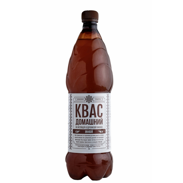 Квас Домашний непастеризованный нефильтрованный 1 л