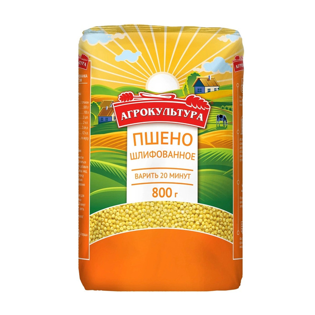 Пшено Агрокультура Шлифованное 800г