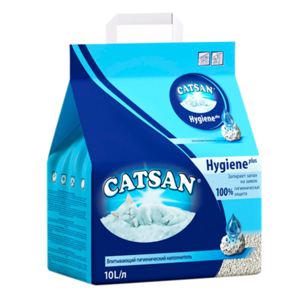 Наполнитель Catsan для кошачьего туалета впитывающий 10 л