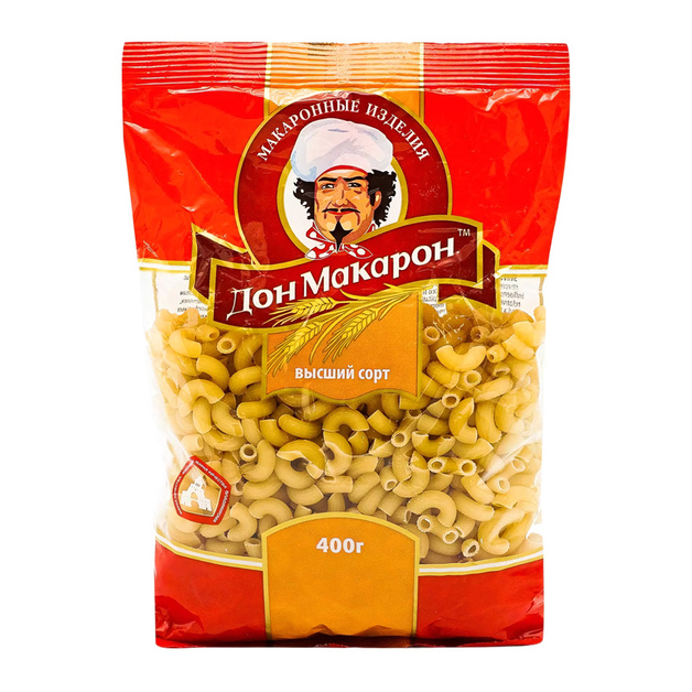 Макаронные Изделия Дон Макарон Рожки Рифленые В/с Группа B 400г