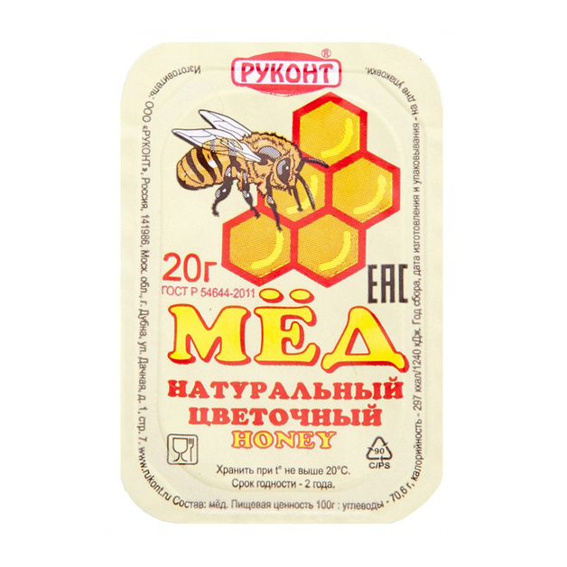 Мед Руконт Цветочный 140шт* 20г